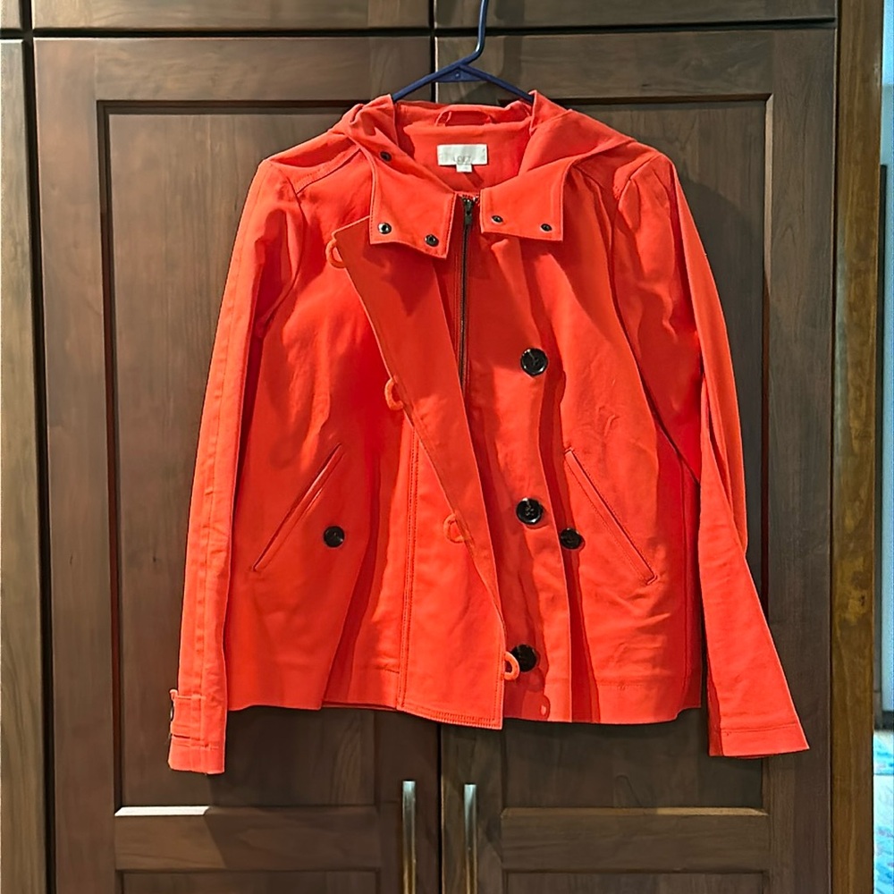 Red LOFT jacket.  Size S.  Like New 🎉!